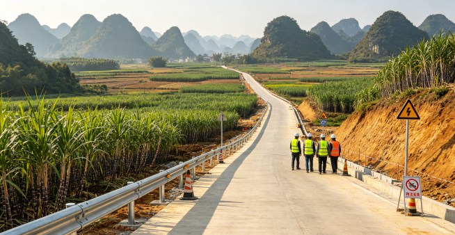 深耕乡村交通建设，公司中标兴宁区太昌村甘蔗产业配套公路安防提升工程