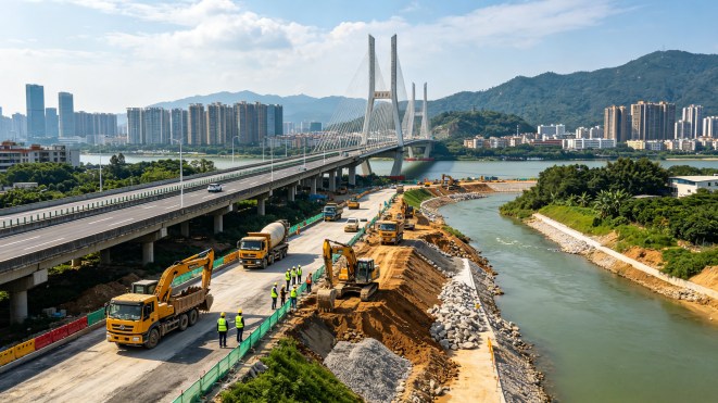 立足广西辐射全国，公司业务版图拓展至粤、黔、赣等六省，多元工程业务齐发展